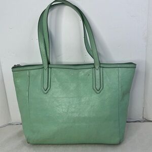 Fossil Emma Tote in light Green/Silver